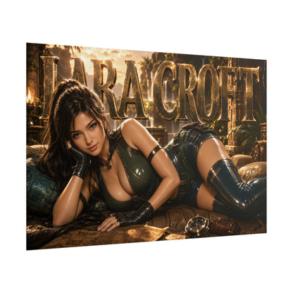 Gaming Wall Art Lara Croft Tomb Raider Poster Game Room Decor Gamer Gift Print