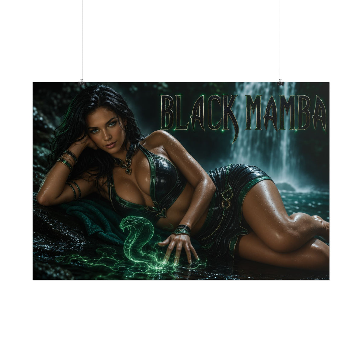 Black Mamba Comic Poster Character Wall Art Collector Room Decor Art Print