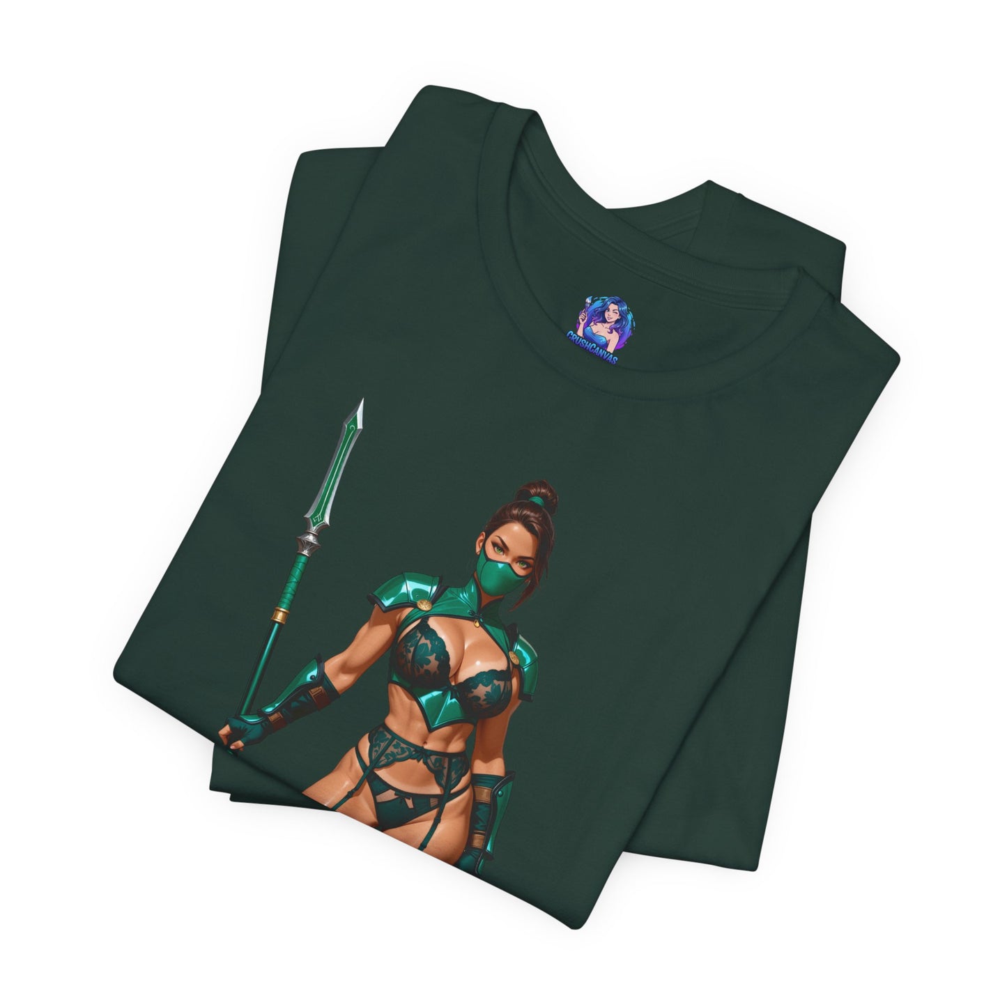 Jade T-Shirt | Mortal Kombat Grafik-T-Shirt für Gamer &amp; Anime-Fans | Krieger-Waifu-Shirt