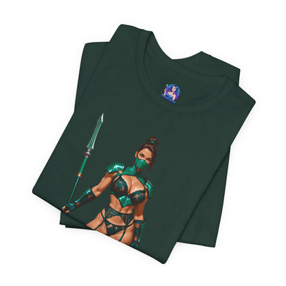 Jade T-Shirt | Mortal Kombat Grafik-T-Shirt für Gamer &amp; Anime-Fans | Krieger-Waifu-Shirt