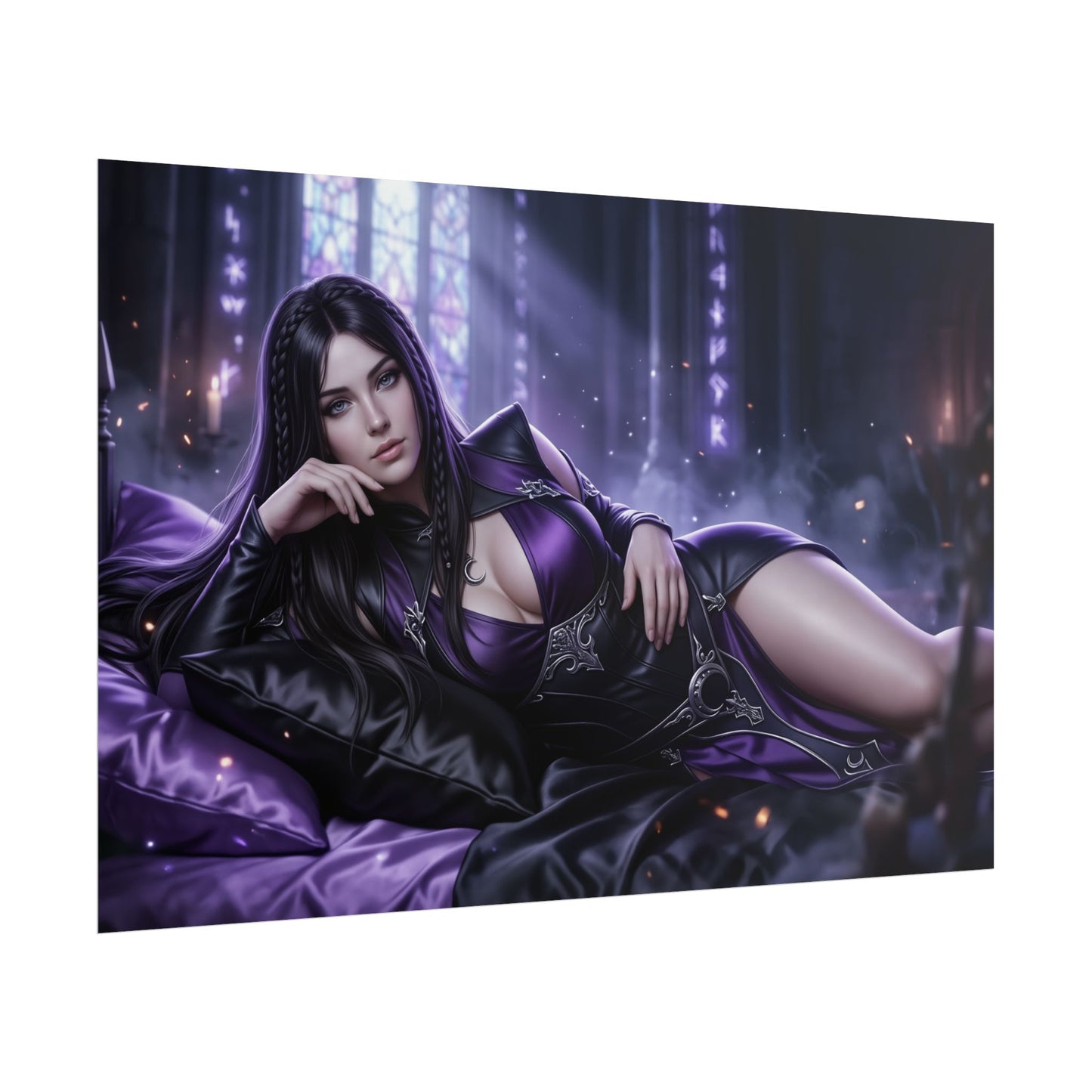Shadowheart Poster, Baldur's Gate Wall Art, Fantasy Print Decor