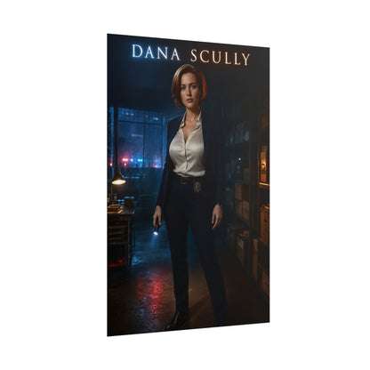 The X-Files Dana Scully Poster Sci-Fi TV Wall Art Print