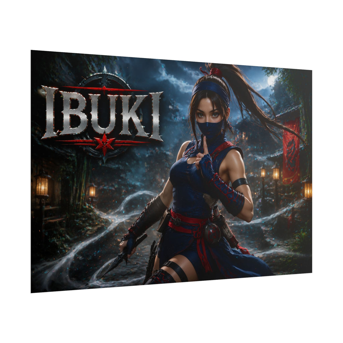 Gaming Wall Art Ibuki Poster Game Room Decor Gamer Gift Art Print