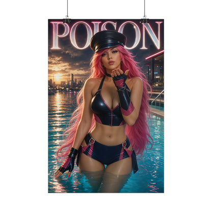 Poison Character Poster Street Fighter Gamer Gift Gaming Setup Wall Decor Print