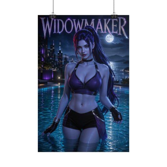 Widowmaker Character Poster Overwatch Gamer Gift Gaming Setup Wall Decor Print