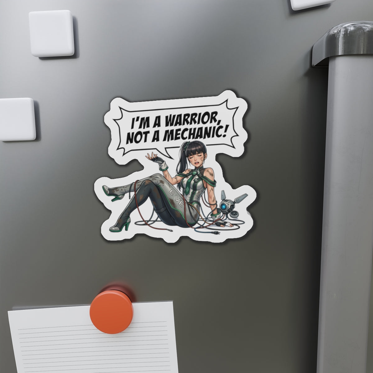 Eve Stellar Blade Magnet – Anime-Sci-Fi-Mädchen-Kühlschrankmagnet, futuristische Dekoration