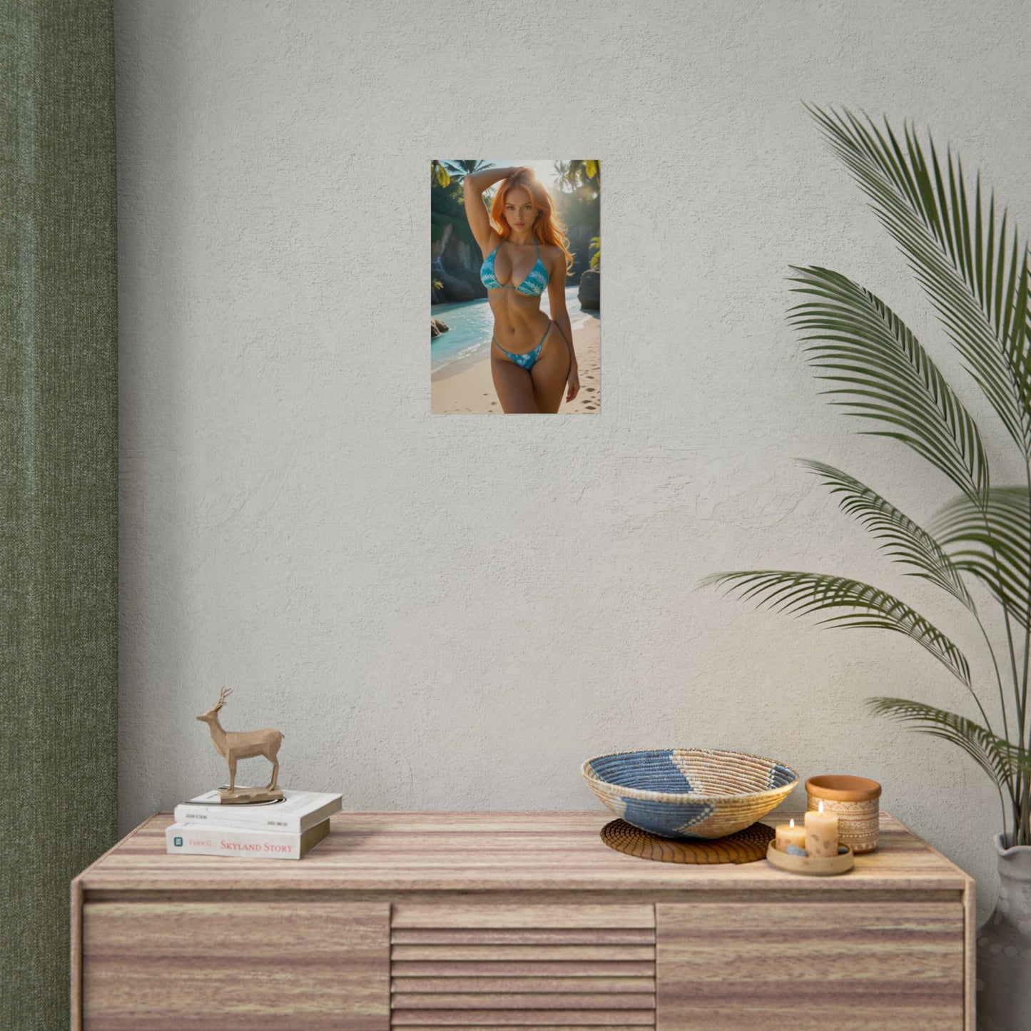 Настінне мистецтво з аніме та вайфу | Постер із фентезі намі для кімнати або ігрової конфігурації