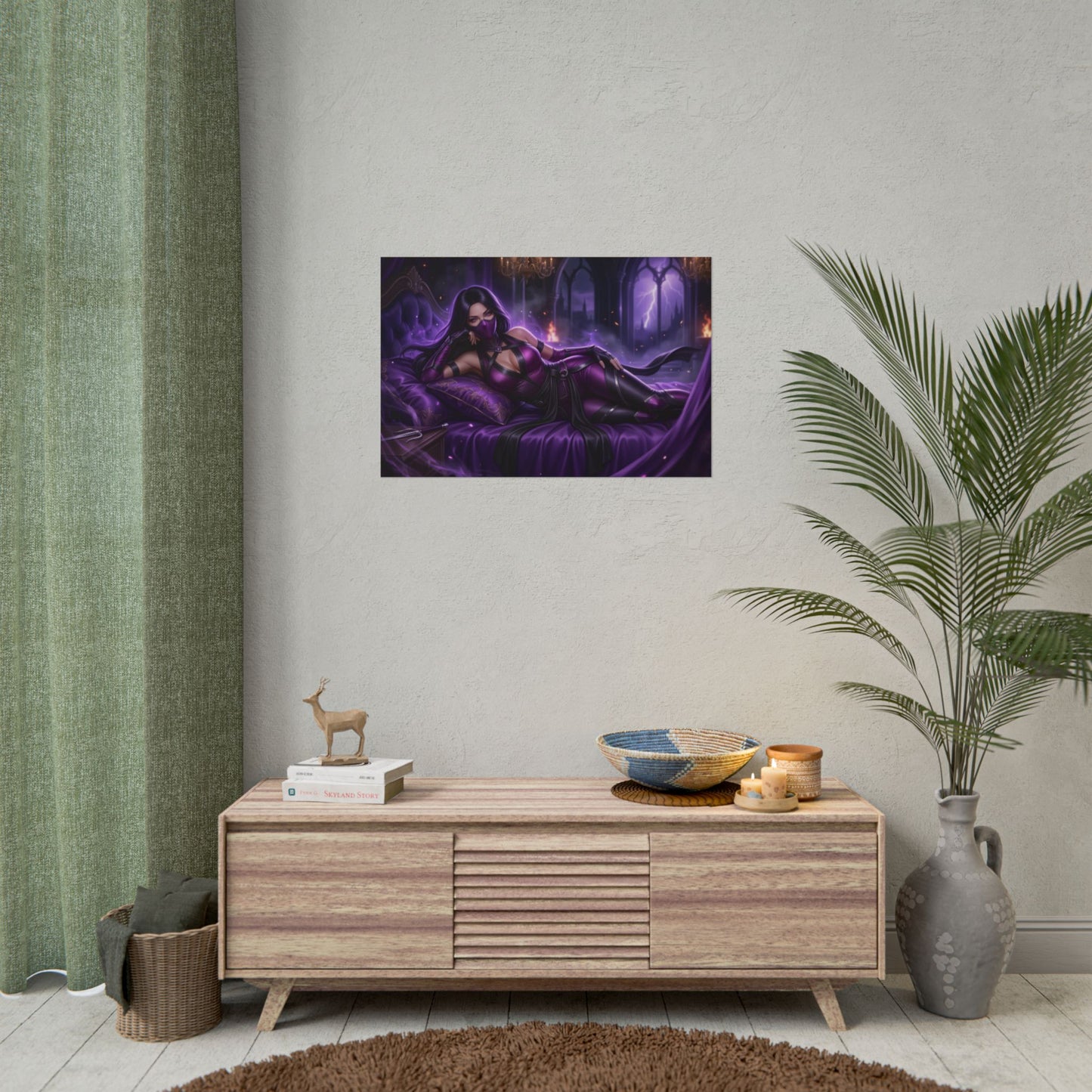 Mileena Mortal Kombat Poster, Gaming Wall Art, Ninja Print Decor