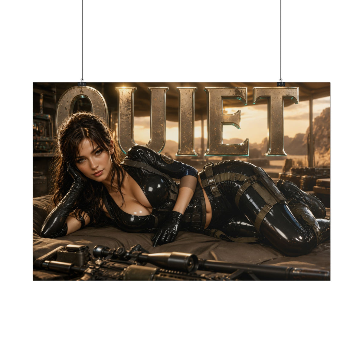 Game Room Decor Quiet Metal Gear Poster Gaming Wall Art Character Print