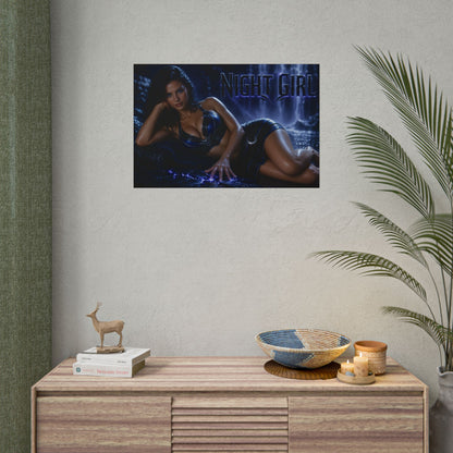 Night Girl Comic Poster Character Wall Art Collector Room Decor Art Print