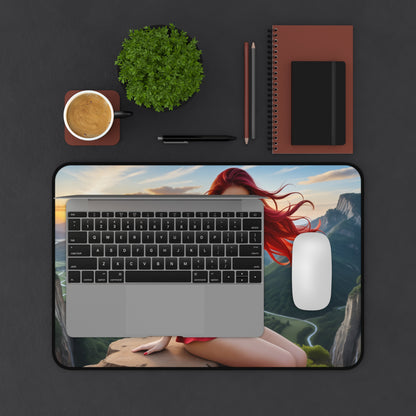 Erza Scarlet Schreibtischunterlage, Fairy Tail Mauspad, Anime-Heldin Gamer-Schreibtischdeko