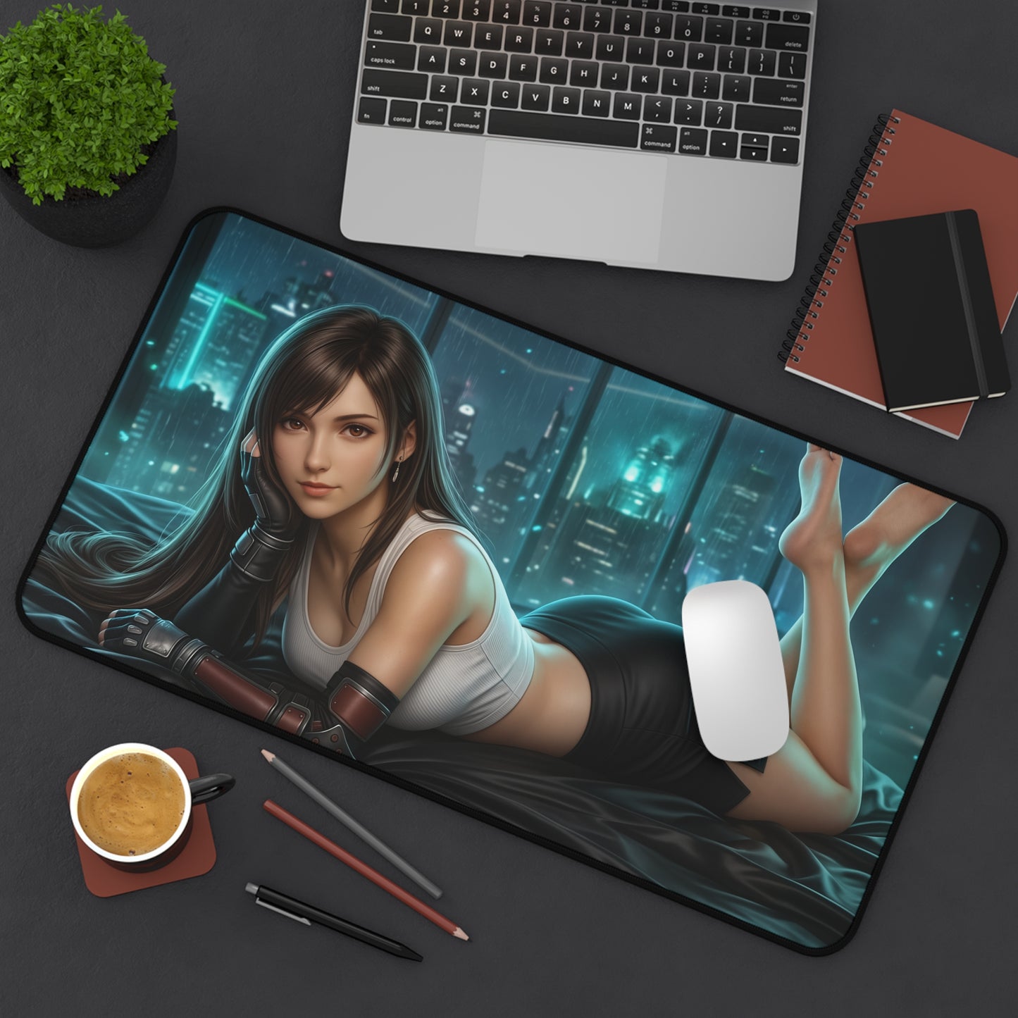 Final Fantasy Mouse Pad, Tifa Desk Mat, Anime Decor XXL