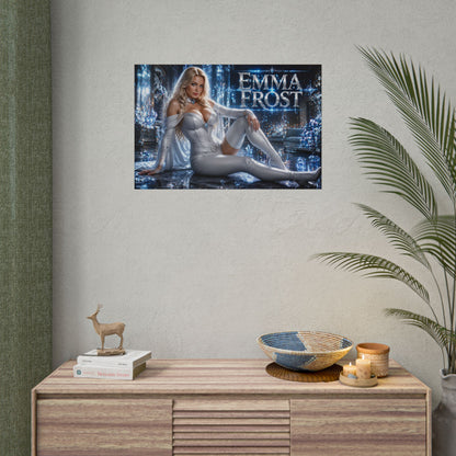 Emma Frost Character Poster Comic Style Wall Decor Bedroom Collector Gift
