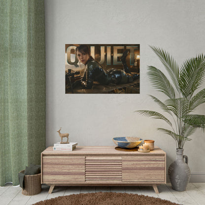 Quiet Character Poster Metal Gear Gamer Room Wall Art Collectible Decor