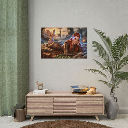 Aloy Horizon Poster, Gaming Wall Art, Fantasy Print, Gamer Decor