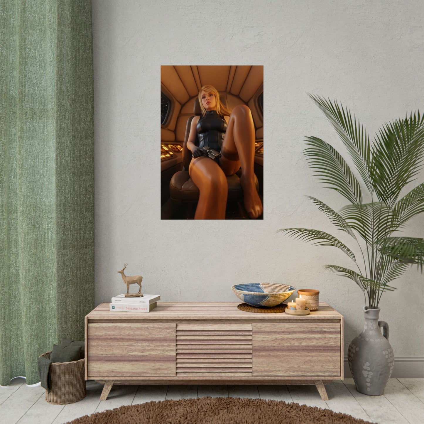Samus Aran Poster – Sci Fi Wall Art Print, Space Adventure Decor