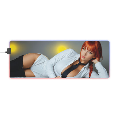 Килимок для столу Makima – світлодіодний RGB-підсвітлювальний килимок, ігровий комплект для дівчат з аніме Waifu