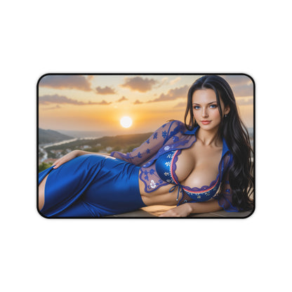 Nico Robin Gaming Mouse Pad, One Piece Desk Mat, Anime Scholar Girl Setup