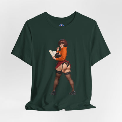 Velma-T-Shirt | Smartes Geek-Girl-Shirt für Fans &amp; Sammler | Süßes Shirt für die geheimnisvolle Heldin