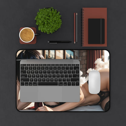 Mikasa Ackerman Gaming Mouse Pad, Attack on Titan Desk Mat, Anime Warrior Setup