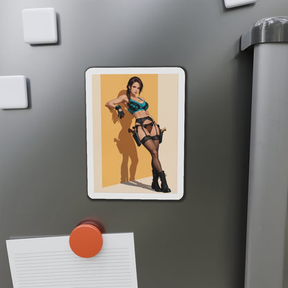 Магніт з аніме Лара Крофт – магніт із зображенням дівчини-розкрадачки гробниць, декор холодильника в кімнаті для геймерів
