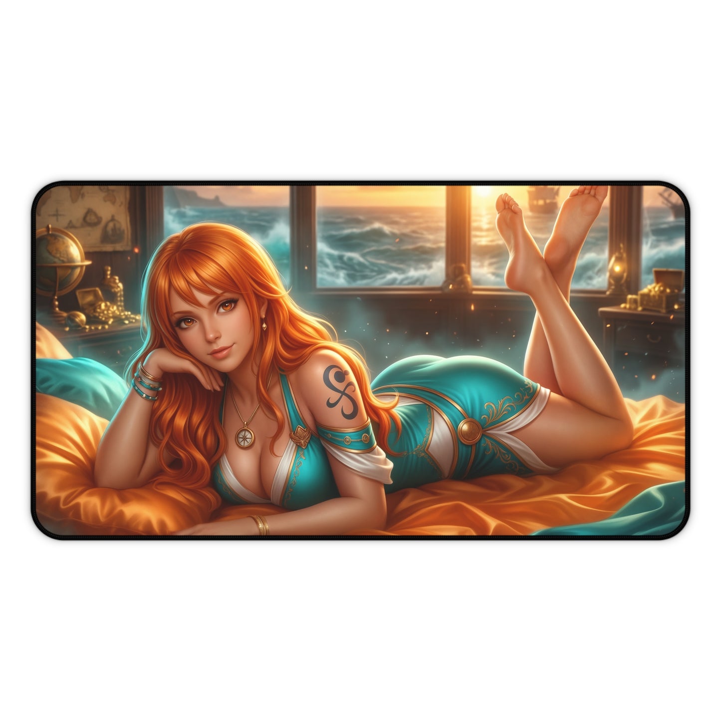 One Piece Mouse Pad, Nami Desk Mat, Anime Decor XXL