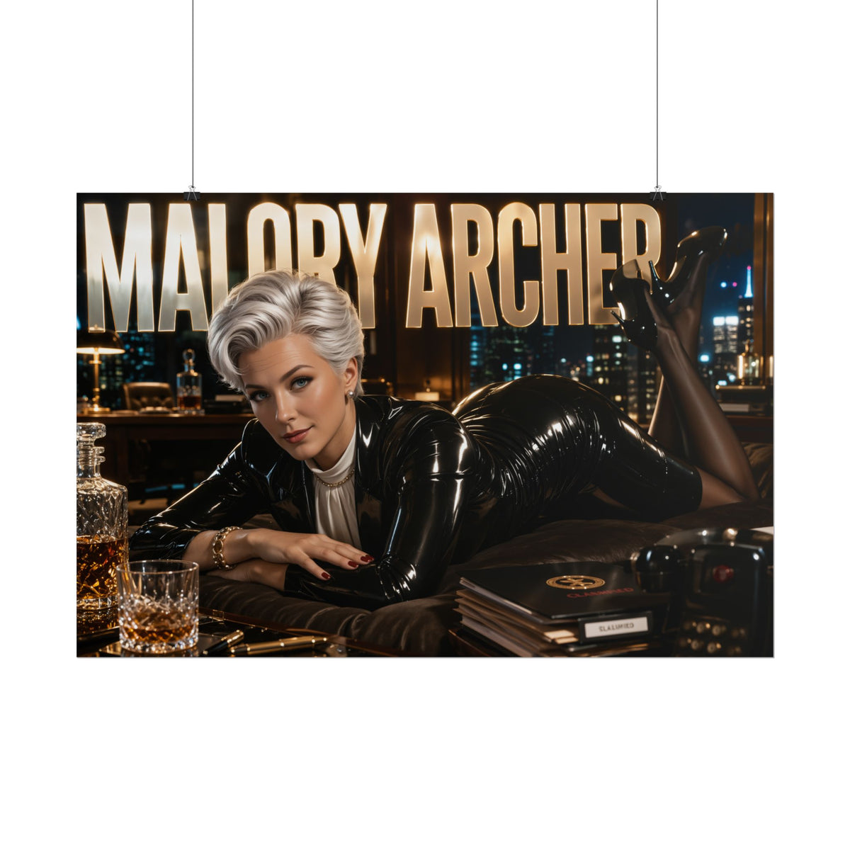 Room Decor Malory Archer Archer Poster Cartoon Wall Art Collectible Print