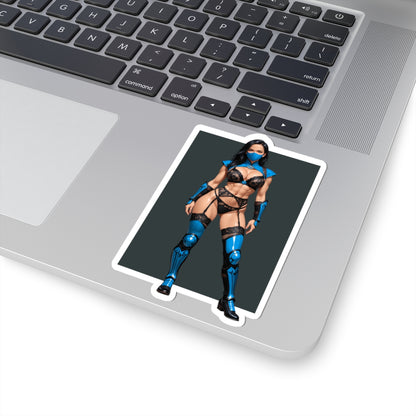 Kitana-Aufkleber – Ninja-Krieger-Vinylaufkleber für Laptops und den Innenbereich