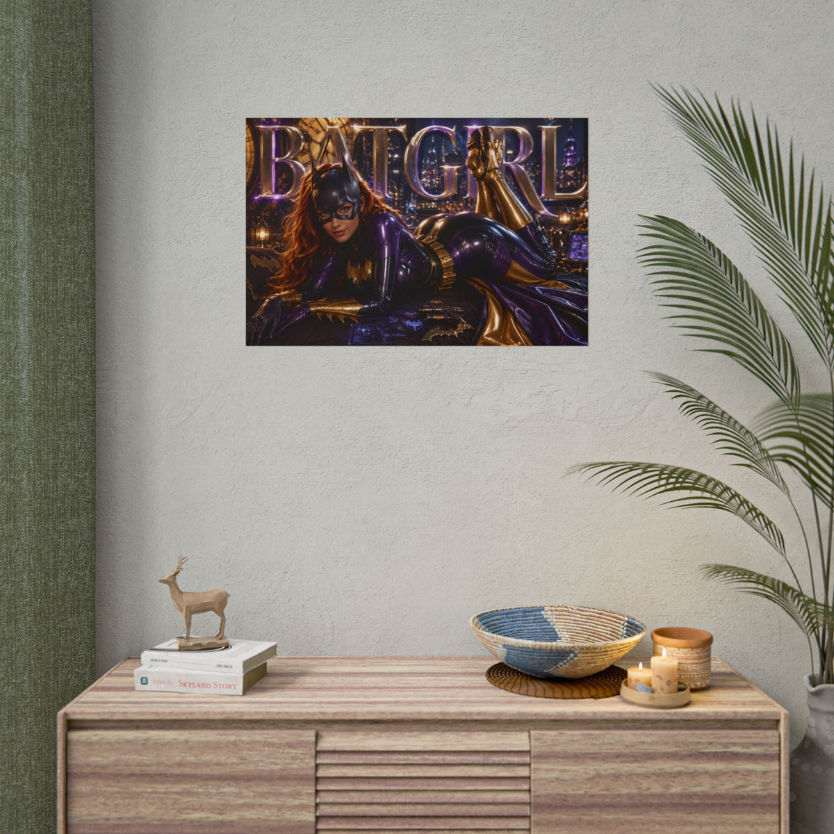 Batgirl Batman Poster Comic Wall Art Hero Room Decor Collectible Print