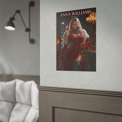 Anna Williams Poster, Tekken Wall Art, Gaming Print, Pin Up Decor