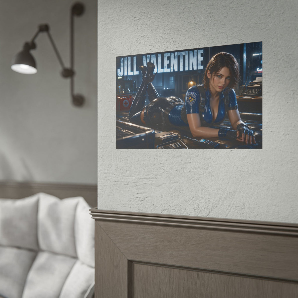 Jill Valentine Character Poster Gamer Room Wall Art Collectible Decor