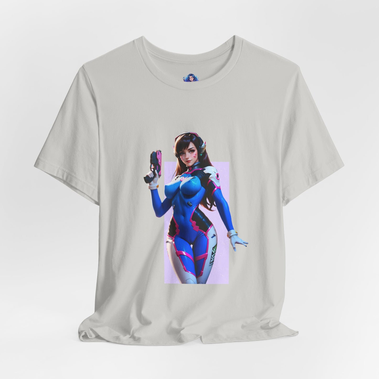 D.Va-T-Shirt | Overwatch-Gamer-Girl-Shirt für Otakus und E-Sport-Fans | Süßes Waifu-Shirt