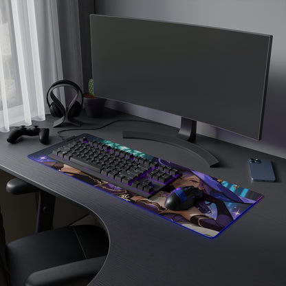 Килимок для столу Lisa Minci – світлодіодний RGB-підсвітлювальний килимок, ігровий комплект для дівчат з аніме Waifu