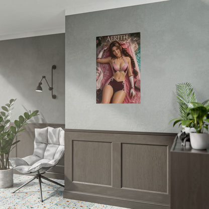 Fantasy Room Decor Aerith Gainsborough Character Poster Collector Wall Art