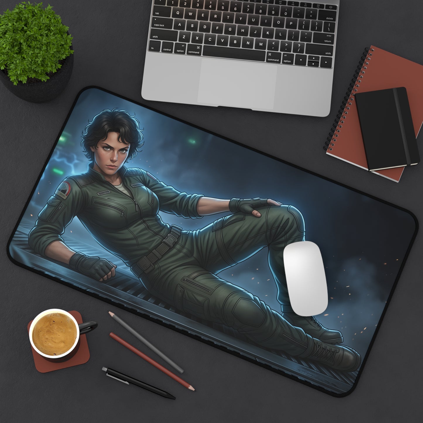 Alien Mouse Pad, Ellen Ripley Desk Mat, Gaming Mouse Pad XXL