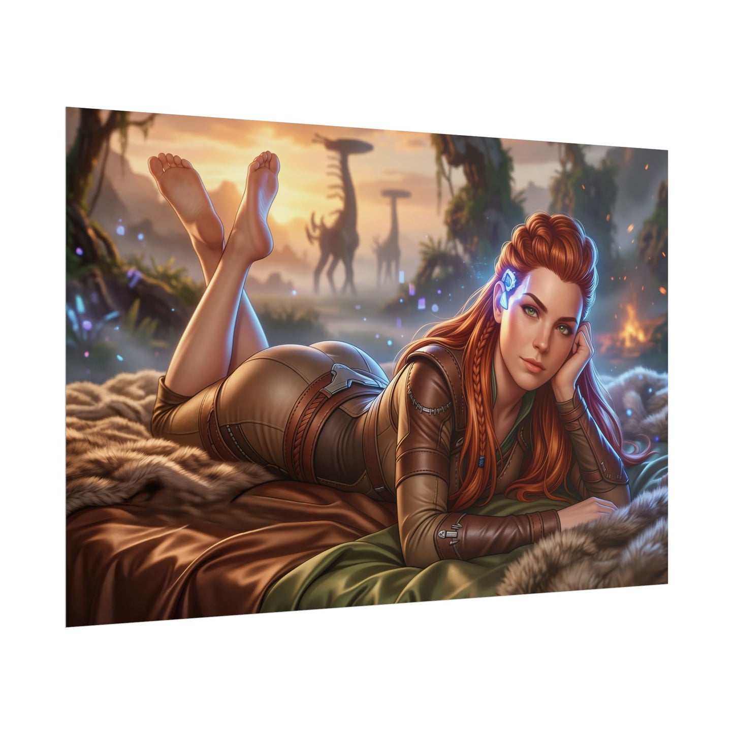 Aloy Horizon Poster, Gaming Wall Art, Fantasy Print, Gamer Decor