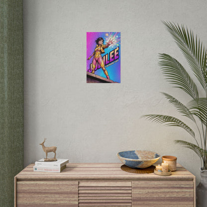 Jubilee Poster / Jubilee Wall Art / Jubilee Art Print / X-Men Poster showing vibrant Jubilee unleashing colorful energy in dynamic comic-style wall art
