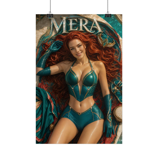 Mera Comic Poster Character Wall Art Collector Room Decor Art Print