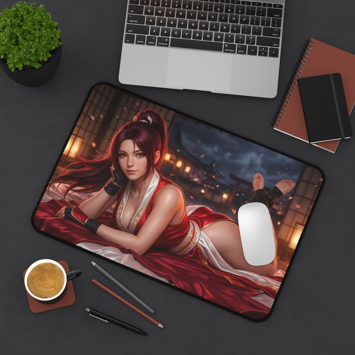 King of Fighters Mouse Pad, Mai Desk Mat, Anime Decor XXL