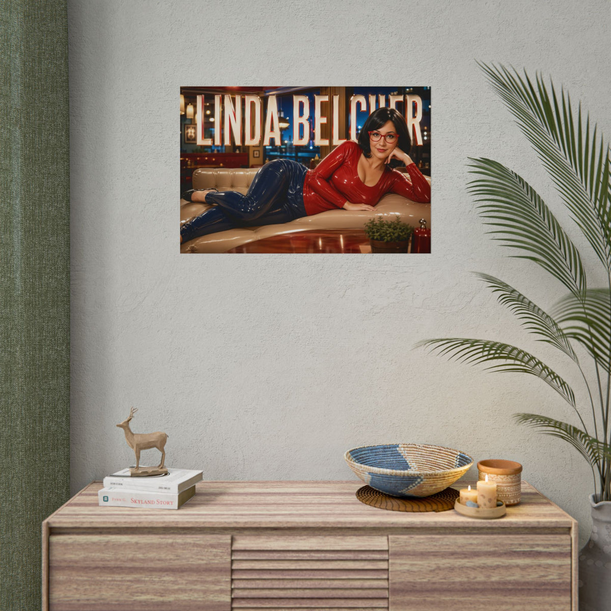 Linda Belcher Bobs Burgers Wall Art Poster Character Decor Collector Gift
