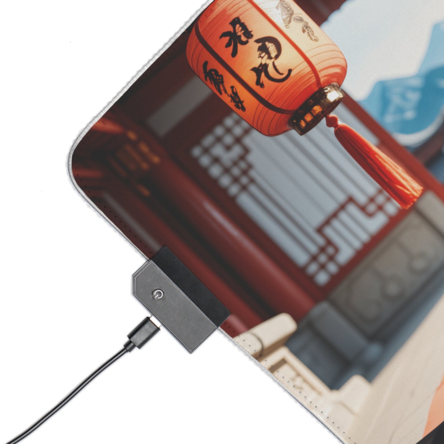 Chun-Li Desk Mat – LED RGB Pad, Waifu Fighter Anime Girl Gaming Setup