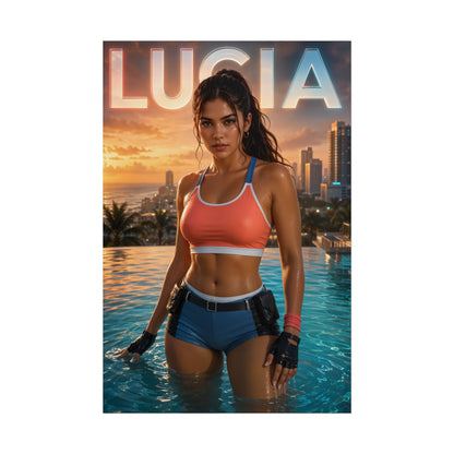 Game Room Decor Lucia Wall Art Poster Collectible Character Print