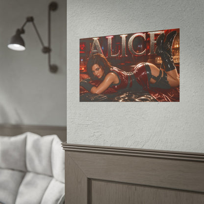 Alice Resident Evil Poster Gaming Wall Art Gamer Room Decor Collectible Print