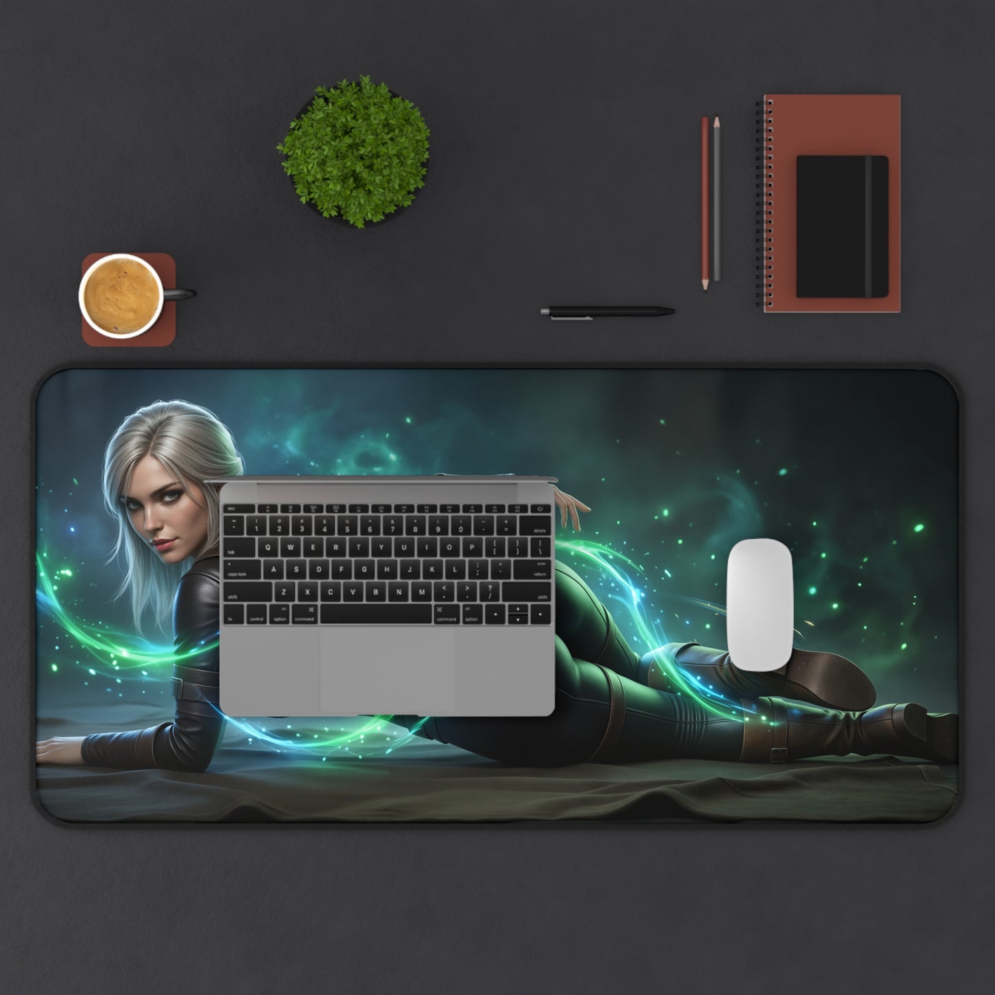 The Witcher Mouse Pad, Ciri Desk Mat, Gamer Room Decor