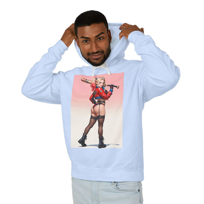 Harley Quinn Hoodie | Gothic Gotham Hoodie für DC-Fans | Waifu Villain Pullover