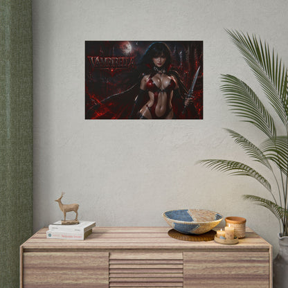 Comic Wall Art Vampirella Poster Heroine Room Decor Collectible Character Print