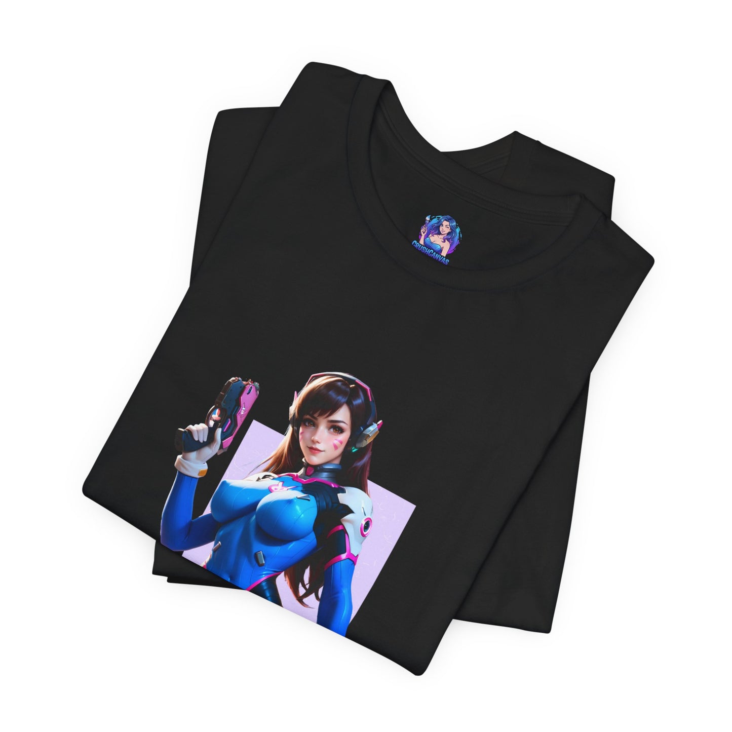 D.Va-T-Shirt | Overwatch-Gamer-Girl-Shirt für Otakus und E-Sport-Fans | Süßes Waifu-Shirt