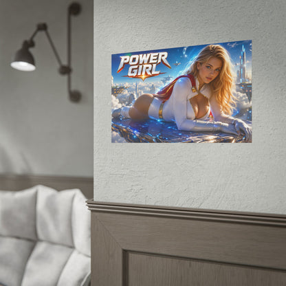Power Girl Comic Poster Character Wall Art Collector Room Decor Art Print