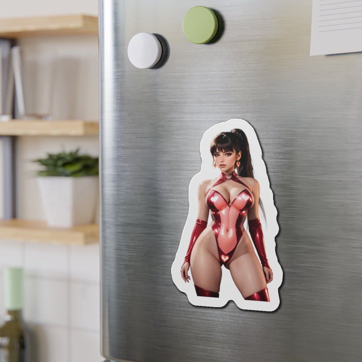 Eve Magnet – Stellar Blade Kühlschrankmagnet, futuristische Anime-Krieger-Kunst