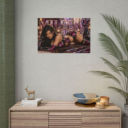 Mileena Character Poster Mortal Kombat Gamer Room Wall Art Collectible Decor